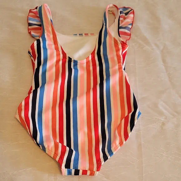 Colorful Striped Kids Swimsuit - Picture 5 of 7
